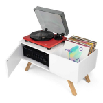 Glorious DJ Turntable Lowboard vin&uuml;&uuml;lplaadim&auml;ngija laud, 86x44.4x42 cm, valge