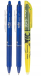 Kustutavad pastakad Pilot Frixion Clicker 2 tk. + kollane marker
