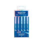 Giotto Cf5 markerid topeltotsaga, pastellv&auml;rvid, 5 tk.