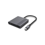 Gembird USB adapter A-CM-HDMIFDPF-01 4K 60Hz, 1 HDMI, 1 DisplayPort, 1 USB-C, must, Must