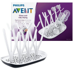 Pudeli- ja lutipuhastusrest - PHILIPS AVENT - Eemaldatav tilgakarp - Valge/Hall