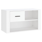 vidaXL jalatsikapp, valge, 80 x 35 x 45 cm, tehispuit