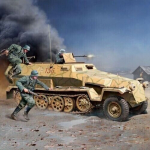 Liimitav mudel Academy Hobby 13540 German Sd.kfz.251 Ausf.C 1/35
