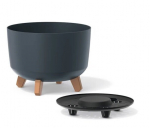 Lillepott Gracia Dgrl240 18,7cm, must