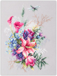 Tikkimiskomplekt Magic Needle "Tulips and Lily" 210-302