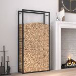 vidaXL k&uuml;ttepuude rest, mattmust, 80x28x154 cm, teras