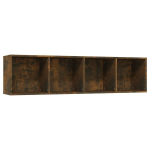 vidaXL raamaturiiul, suitsutamm, 143x30x36cm, tehispuit