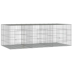vidaXL 3 paneeliga j&auml;nesepuur, 163x79x54 cm, tsingitud raud