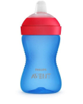 Philips Avent My Grippy mācību krūzīte ar mīkstu snīpi 300ml 9M+ zila SCF802|01