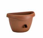 Seinale kinnitatav lillepott 2l automaatse kastmisega 29x15x18cm Siesta, terrakota