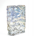 Klaasvaas, 24,5 x 15,5 x 8 cm