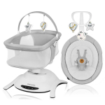 Lamamistool - kiik Lionelo Bella 2in1, grey concrete