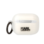 Karl Lagerfeldi eelistused Airpods Pro KLAPHNCHTCT valge Ikonik Choupette jaoks