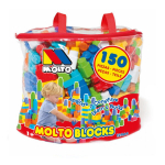 Ehitusm&auml;ng - MOLTO - Plokid Kott 150 tk. - Plastik - Erinevad v&auml;rvid - Alates 3. eluaastast