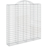 vidaXL kaarekujulised gabioonkorvid 4 tk, 200x30x200/220 cm, raud