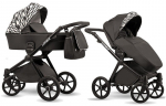 Universaalne jalutusk&auml;ru Lonex Emotion Print XT03 2in1, Black