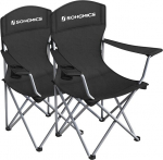Turistitoolid Songmics, 2tk, mustad