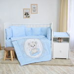 Beebi voodipesukomplekt Lorelli Trend Little Bear Blue, 70x110, 5-osaline