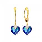 Naiste h&otilde;bedased k&otilde;rvar&otilde;ngad Diamond Sky &bdquo;Cute Valentine (Bermuda Blue)&ldquo; koos Swarovski kristallidega DS02A557