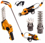 Juhtmeta teleskoopiline hekktrimmer 3in1 Riwall