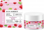 Niisutav ja rahustav n&auml;okreem h&uuml;alurooni ja vaarikaekstraktiga Bielenda Eco Sorbet, 50 ml