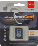 Telefoni m&auml;lukaart Imro m&auml;lukaart 64GB microSDXC cl. 10 UHS-I + adapter