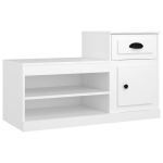 vidaXL jalatsikapp, valge, 100 x 42 x 60 cm, tehispuit