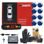 Parkimiss&uuml;steem 8 anduriga 22mm koos LED-ekraaniga EinParts, s&uuml;gavsinine