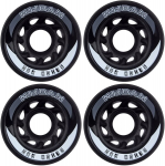 Rulluisu rattad Nijdam, 58x39 mm, must