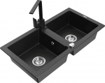 Graniitk&ouml;&ouml;givalamu Mexen Mario segisti ja sifooniga, Metallic black/silver+Black