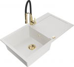 Graniitk&ouml;&ouml;givalamu Mexen Leo segisti ja sifooniga, Valge+Must/Kuld