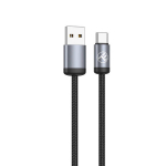 Tellur minimalistlik USB&ndash;USB‑C kaabel 3A, 1 m, must