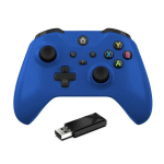 (Sinine)Juhtmeta m&auml;ngupult Xbox One'i, Xbox Seris S, Xbox Series X konsooli Win 7 8 10 kahevibraga kuueteljelise g&uuml;roskoobi m&auml;ngukontrolleriga, Mėlyna