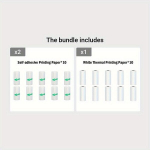 10 Rulli Mini Printer Kleepuv Paber Valge Termopaber Silt Prindisilt Naljaprinter 57mm