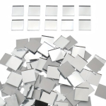 V&auml;&auml;rtuspakend 250tk 2cm2cm Akr&uuml;&uuml;lpeegel Seinakleebis Mosaiik Klaas Plaaster Liimiga.