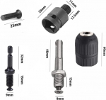 Aiat&ouml;&ouml;riistad, 2&ndash;13 mm isepingutav padrun, SDS Plus adapter