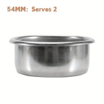 Roostevabast Terasest Kohvifiltri Korv - 51mm Espressomasina Portafilteri Korv, Vastupidav, Lihtne Puhastada, Sobib Enamiku Kohvimasinatele - 1 Pakend, 54 mm &ndash; tarnauja 2