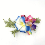 Elegantne Boheemlane Kangast Lilleline Juukseklamber, Plumeria P&auml;rliga., Mėlyna