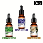 3tk 10ml Eeterliku &Otilde;lide Difusor Komplekt L&otilde;&otilde;gastumiseks, Mėtų + levandų + jazminų