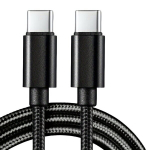 60W Type-C Kiirkaabel USB-C MacBooki jaoks, Juoda
