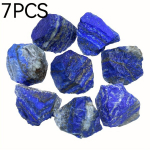 1tk|4tk|7tk 2.01-7.01 cm Lapise lazuli looduslik toores kristall kivi soovipudel., 7 vnt