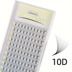 &Uuml;ks Paar Loodusliku V&auml;ljan&auml;gemisega Vale Ripsmed - 0.05mm Paks C/D Koolutus - Valmiskomplekt Mahulised Ripsmelehvikud 3D/4D/5D/6D/8D/10D/12D, 10D