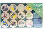 EMOJI TEMPLID PUIDUST TEMPLID KOMPLEKT 2 TINDID KUNSTI AKSESSUAARID DIY