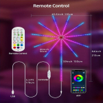 RGB IC Led Tuled, Nutikad Tulev&auml;rgi Tuled., Fejerverkų LED lemputės-50,8 cm