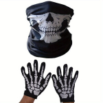 Klassikalised Lahedad Halloweeni Luukere Kindad ja Mask.