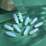 10tk Tervendavad Kristallid Kivid Komplekt 7 T&scaron;akra Loomulik Kvarts Amet&uuml;st Avantiurii Kassisilma Karneool Reiki Gemstone Punktid Energia Tasakaalustamine Meditatsiooniteraapia, Baltas opalitas
