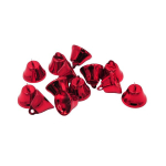 Punane metallist kell, 2,6 cm., 10 tk.