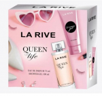 Kinkekomplekt La Rive Queen of Life naistele: parf&uuml;&uuml;mvesi EDP, 75 ml + du&scaron;igeel, 100 ml