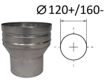 Adapter. D 120+/160- mm.