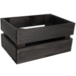Must puidust kast 30 x 20 x 15 cm Puidust kast vintage stiilis, Shabby Creative Deco